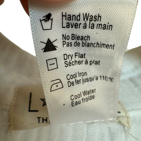 L*Space Women's White Cotton Romper Swim Cover-Up M Summer Casual Lightweight - Picture 6 of 8